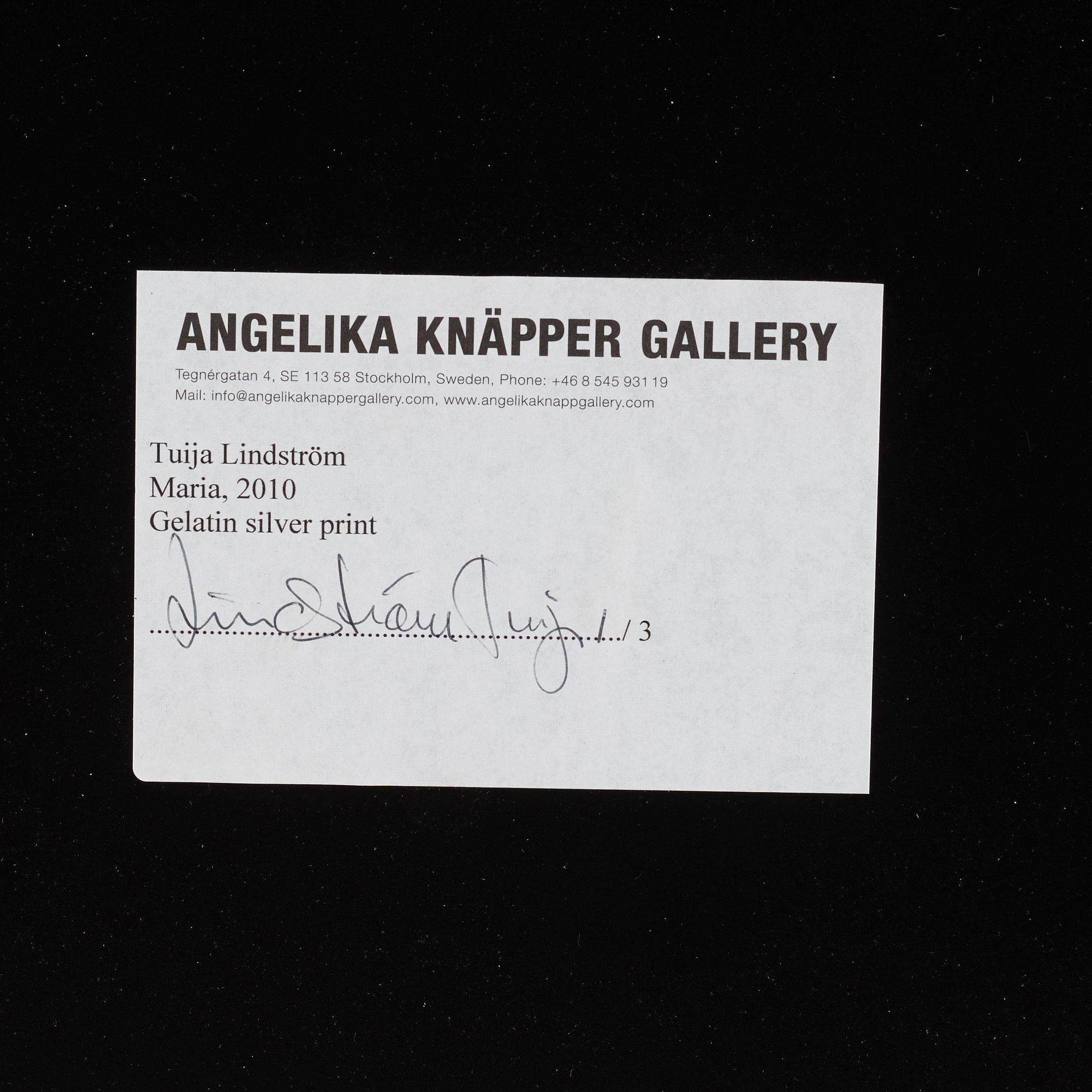 Tuija Lindström, "Maria", 2010.