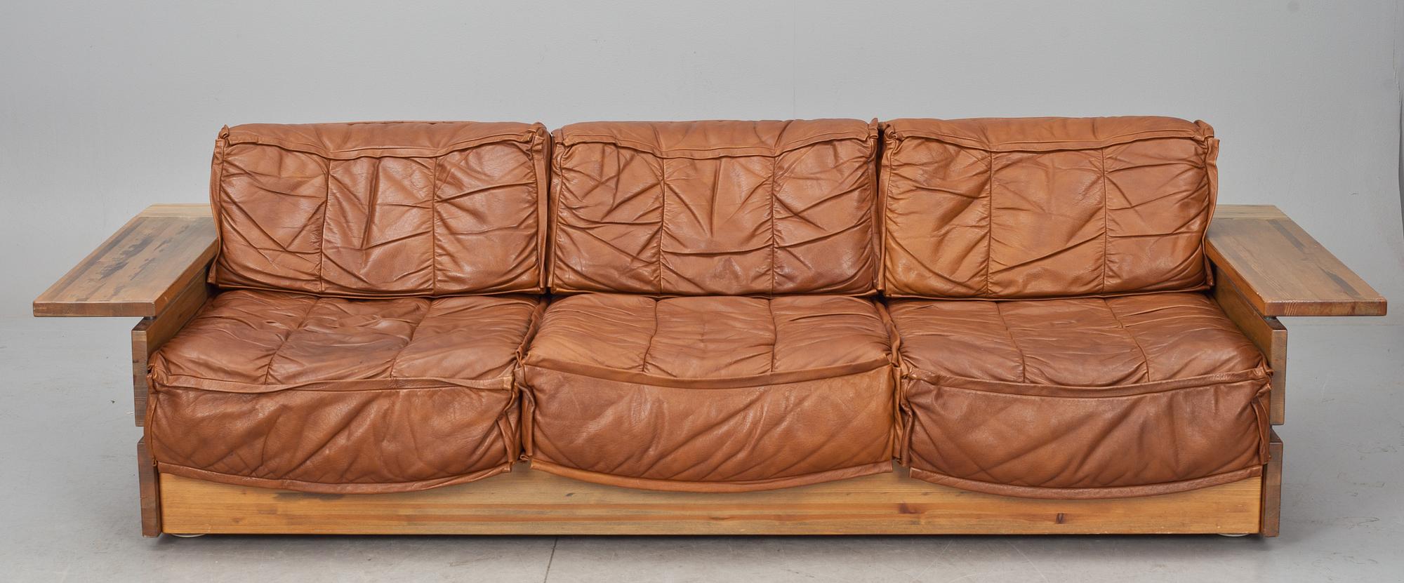 SOFFGRUPP, 3 delar, Hämeen Kalustaja, Finland, 1970-tal.