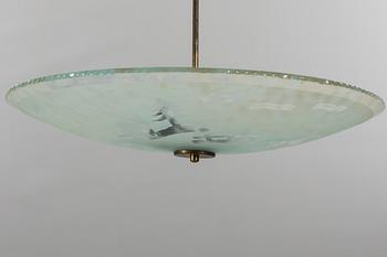 A CEILING LAMP FROM THE 1940'S.