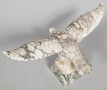 SKULPTUR, alabaster, 1800-/1900-tal.