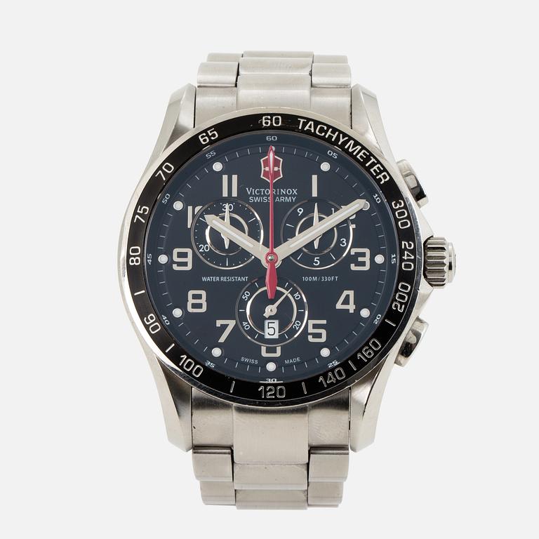 VICTORINOX, Swiss Army, Chrono Classic, "Tachymeter", chronograph, wristwatch, 42 mm.