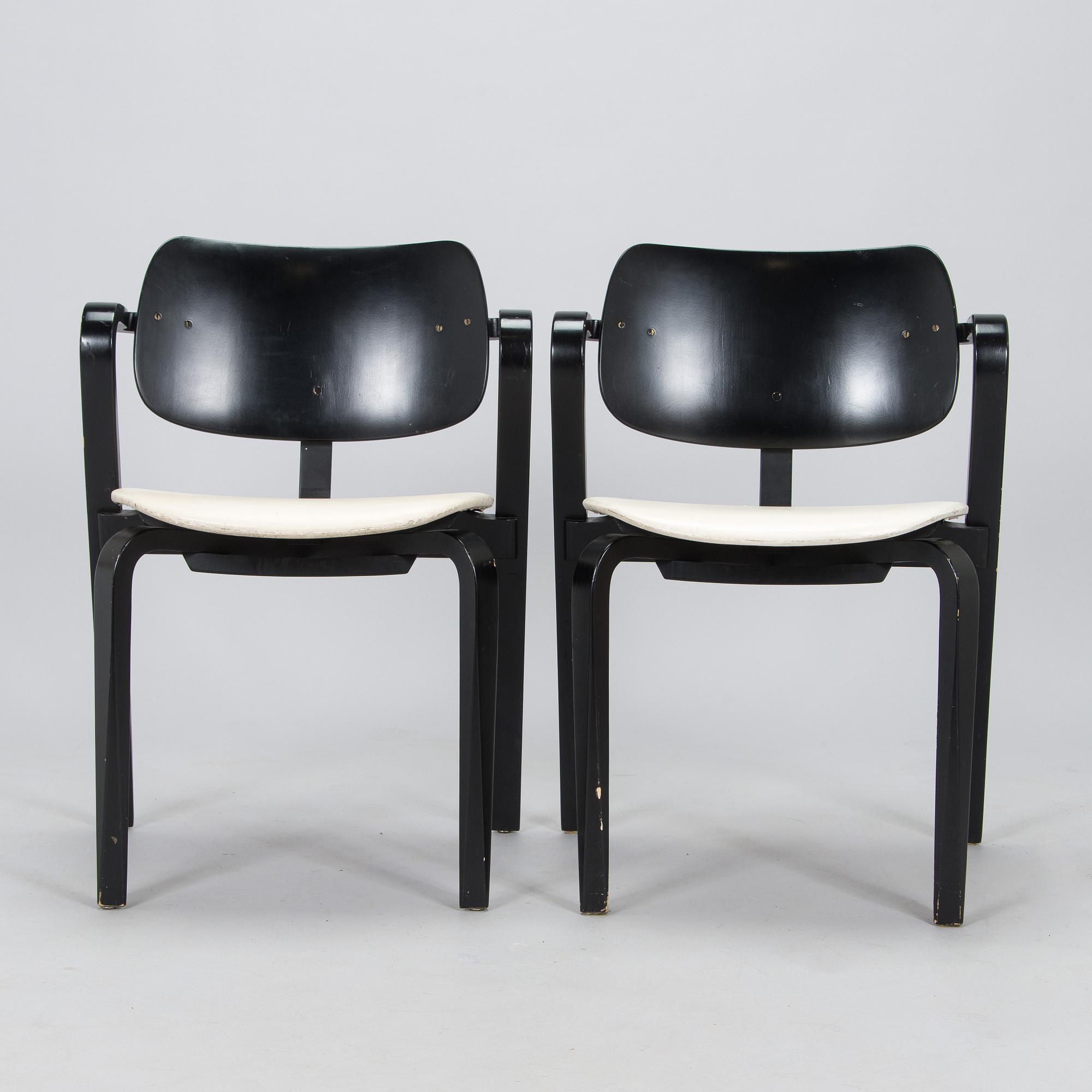 Ilmari Tapiovaara, nojatuoleja, 8 kpl, "Aslak", Asko 1960-luku.