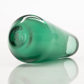 Marja Hepo-aho, a unique vase, signed MH, Glass Studio Mafka&Alakoski Riihimäki 2020.
