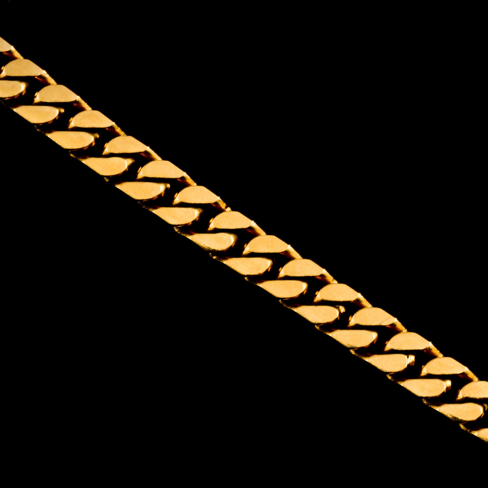 ARMLÄNK, 18k guld, Vicenza, Italien. Vikt 29 g.