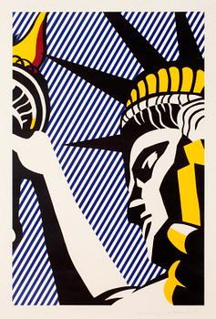 428. Roy Lichtenstein, "I LOVE LIBERTY" (1982).