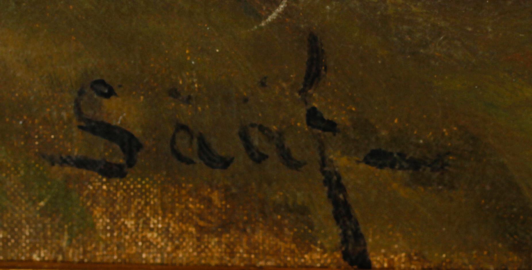 ERIK SÄÄF, olja på duk, sign.