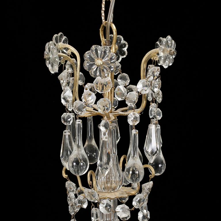 LJUSKRONA, Oscariansk, 1800-talets slut. Höjd 92 cm.