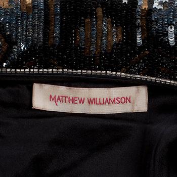 MATTHEW WILLIAMSON, pearl and sequin dress.