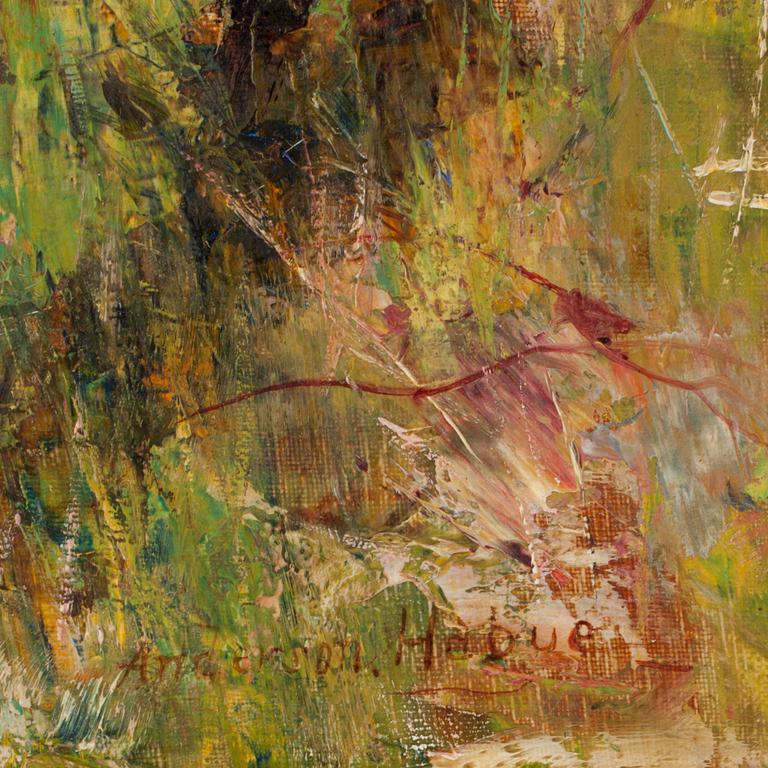 JOSHUA ANDERSON-HAGUE, olja på duk. Sign.