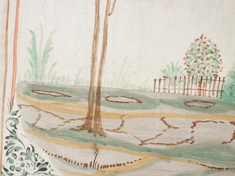 A wall panel, 19th Century.