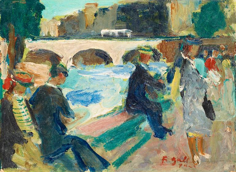 Francois Gall, "People by the Seine".