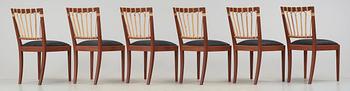 JOSEF FRANK, stolar 6 st, Firma Svenskt Tenn.