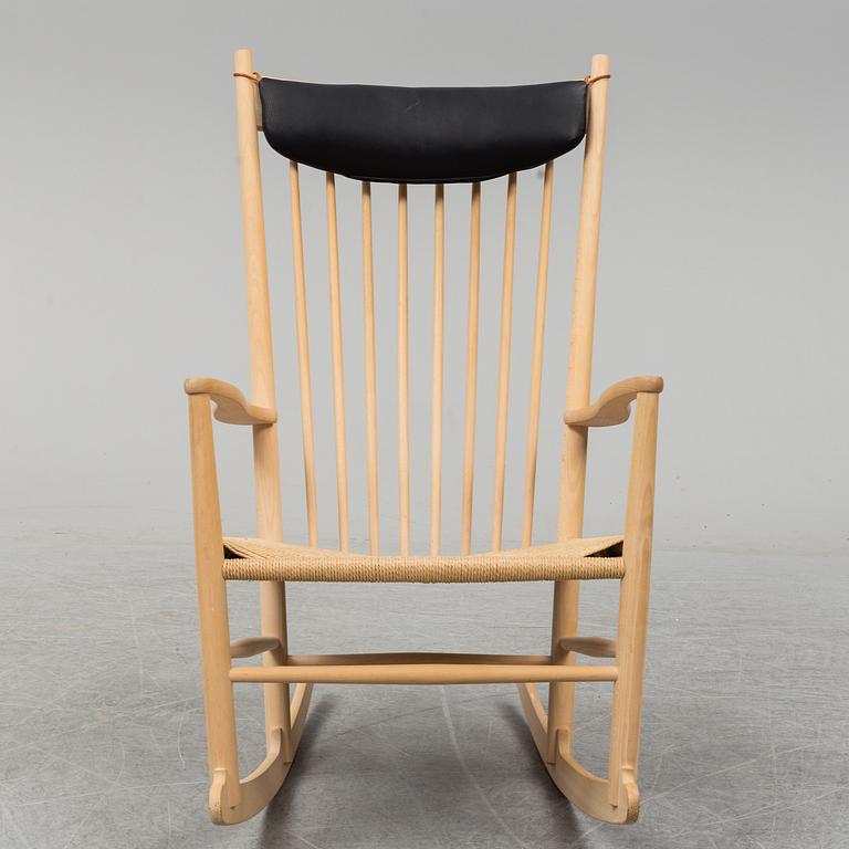 HANS J WEGNER, a model J16 rocking chair.