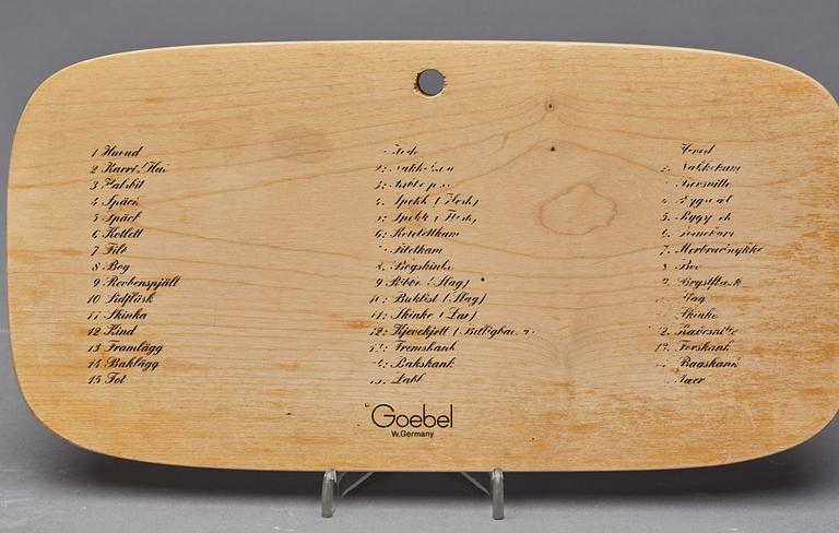 FIGURIN på BRICKA, Märt Goebel, W. Germany, 1900-talets andra hälft.