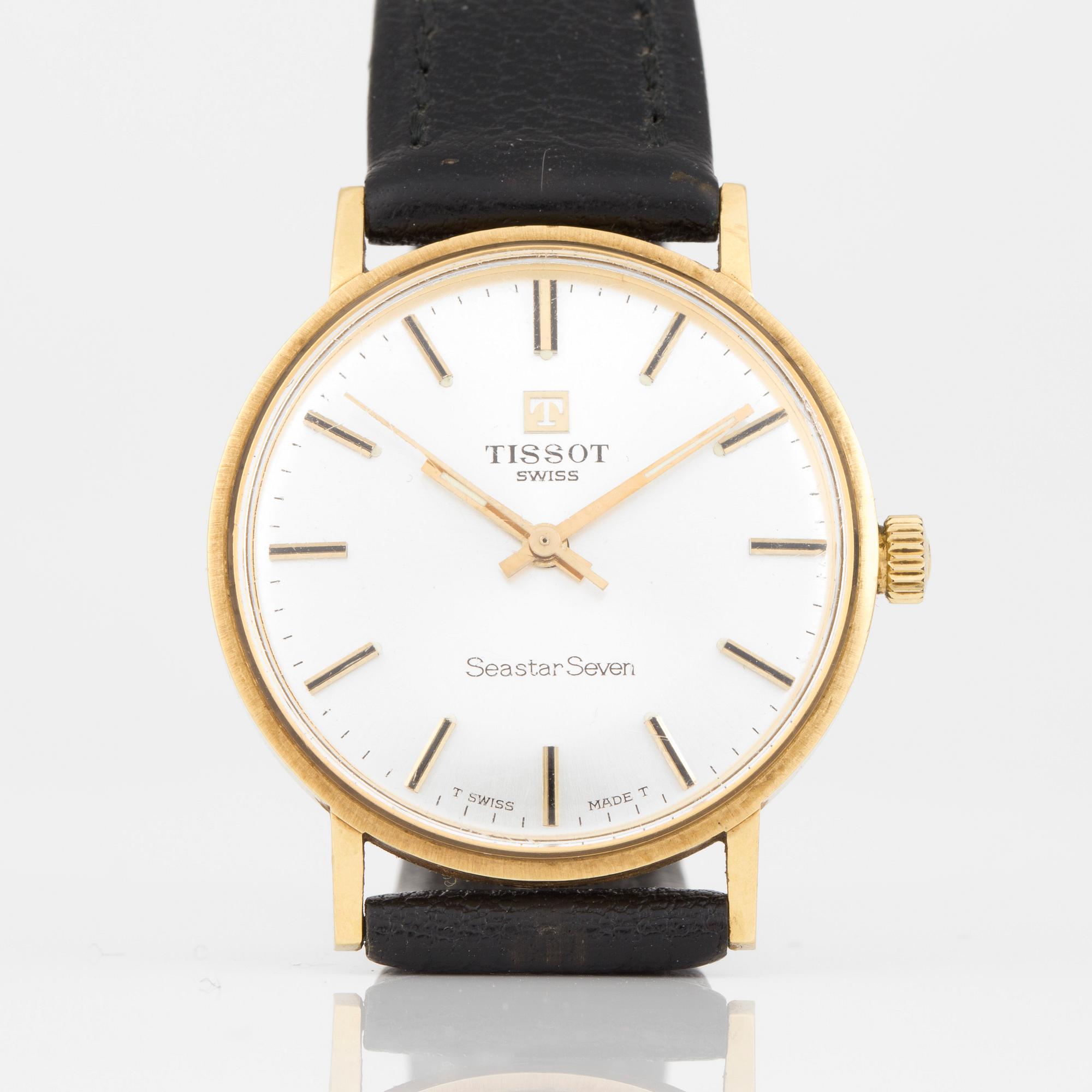 ARMBANDSUR, guld,  Tissot, 'Seastar Seven', 1900-talets andra hälft.