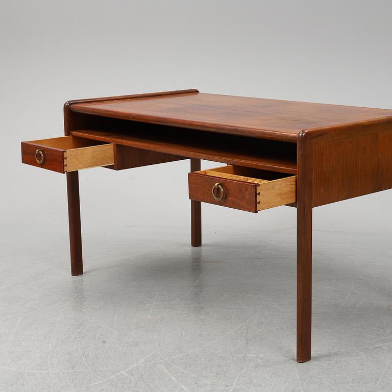 A mahogany desk, mid 20th Century.