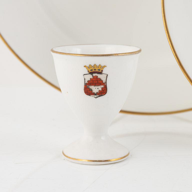 A 40-piece dinner service with the Posse family coat of arms, porcelain, Rörstrand, early 20th Century.