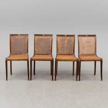 CARL MALMSTEN, stolar, 4 st, "Brevik", Nordiska Kompaniet.