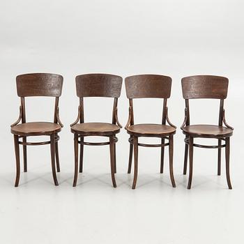 Thonet, chairs, 4 pcs, 20th century.