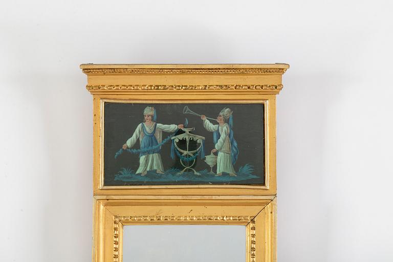 SPEGEL, sengustaviansk, omkring 1800.