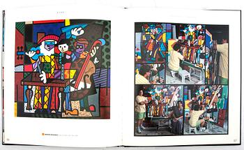 Romero Britto,  book signed and numbered XLII/L  included a lithograph.