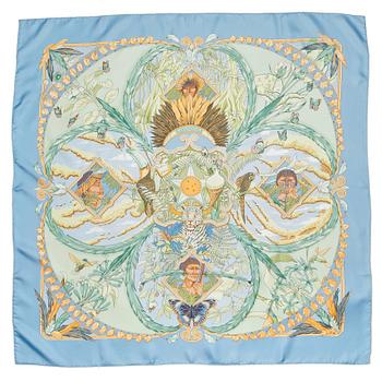687. HERMÈS, a silk scarf, "Amazonia".