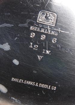 FAT, silver, Bailey, Banks & Biddle Co, USA, tidigt 1900-tal.