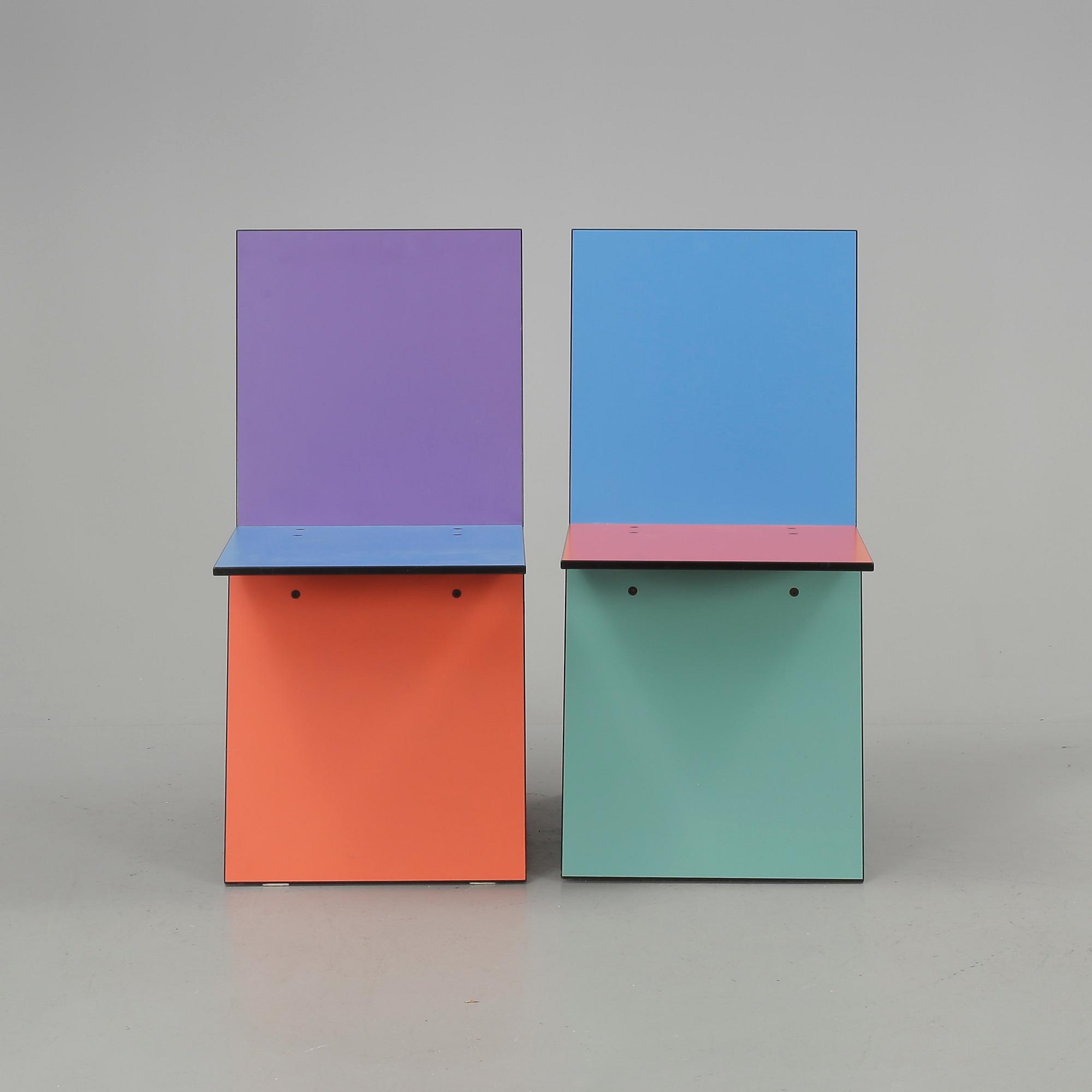 STOLAR, ett par, "Vilbert", Verner Panton, Ikea, 1993/94.