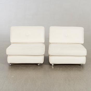 A pair of Gillis Lundgren 'Poco' IKEA 1970's lounge chairs.