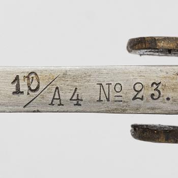 Two cavalry sabres, Swedish, m/1867 with scabbard.