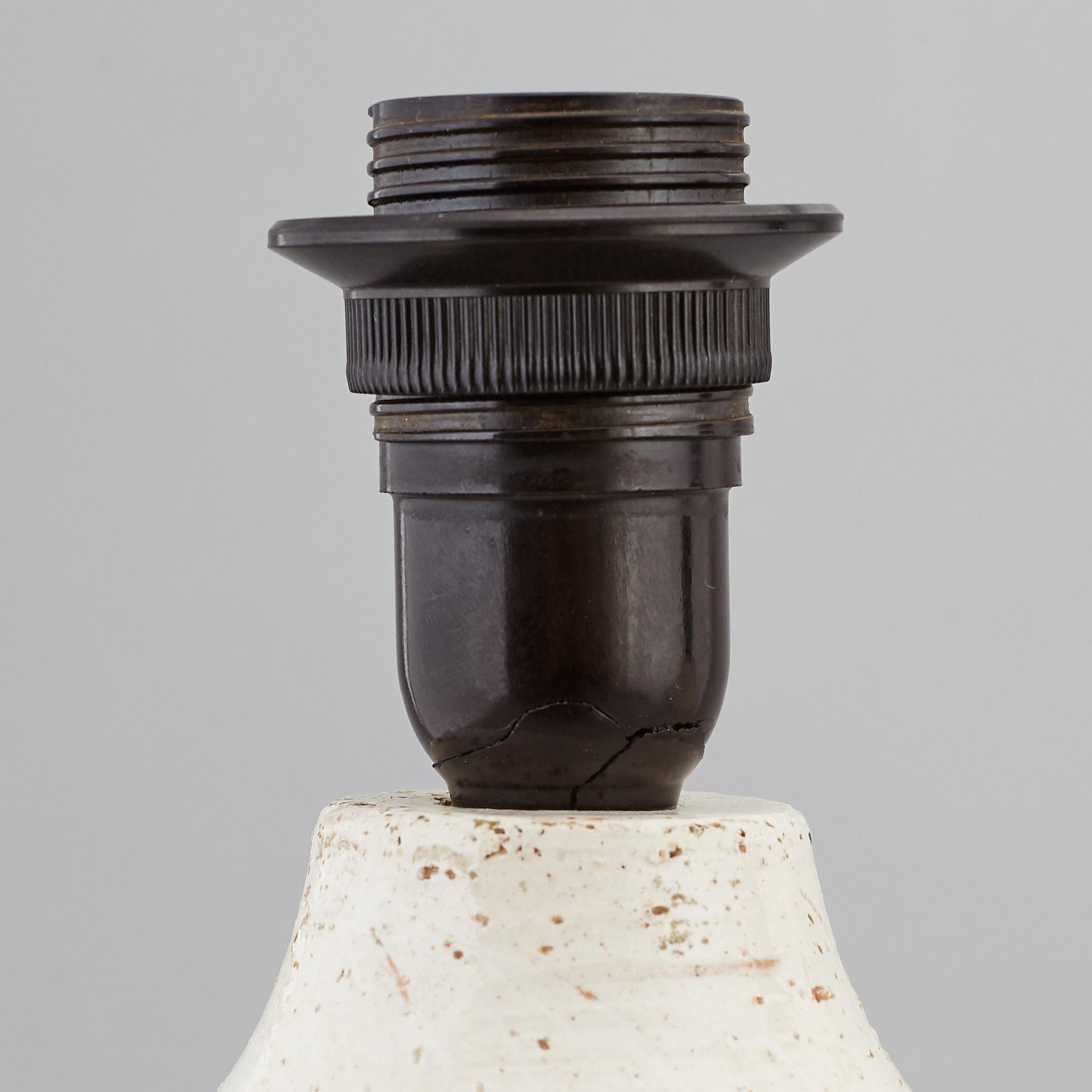 A pair of Bitossi stoneware table lights, Italy.