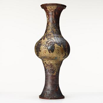 Kyllikki Salmenhaara, a stoneware floor vase, Arabia, Finland 1950's.