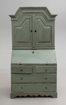 SKRIVSKÅP, allmoge, sent 1700-tal.