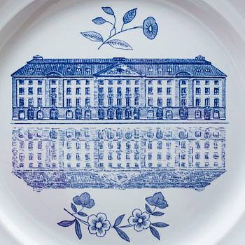 KAFFE och MATSERVIS, 107 delar, flintgods, "Ostindia", Rörstrand.