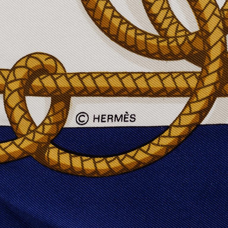 HERMÈS, scarf, "Retour de Pêche".