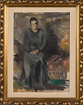Anton Lindforss, oil on board, signed and dated -16.