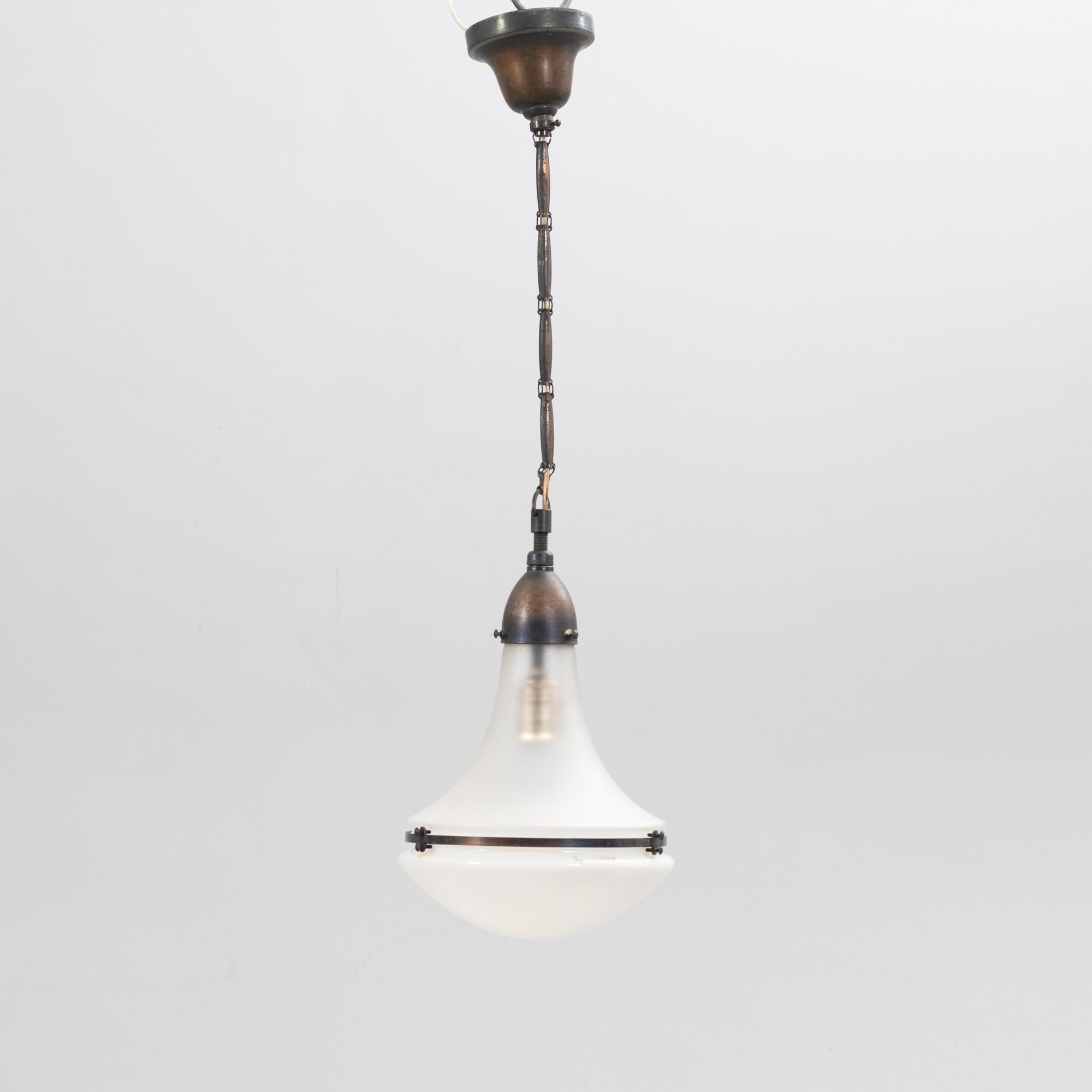 Peter Behrens, Ceiling lamp, "Luzette", AEG, first half of the 20th century.