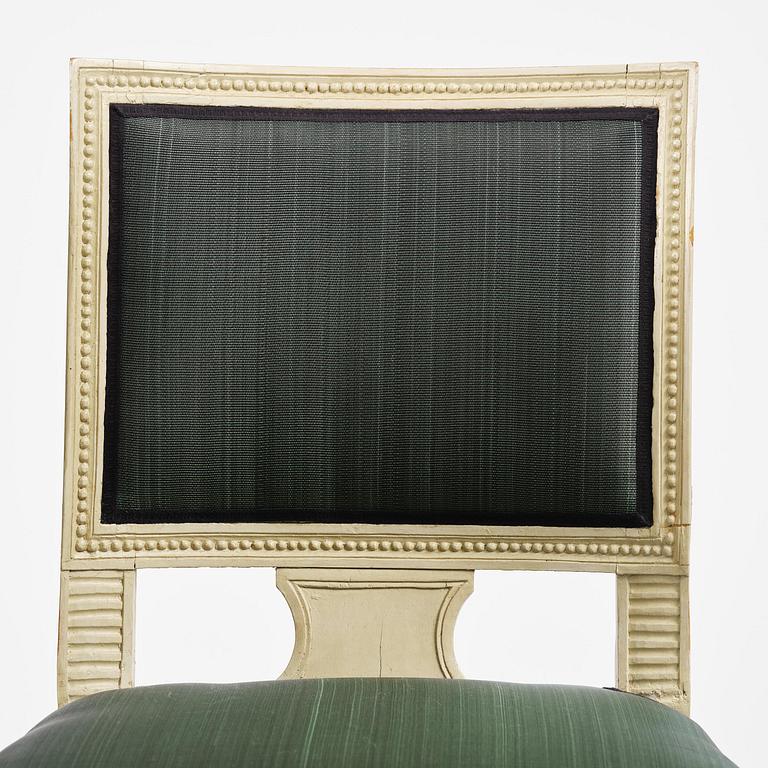 A set of eight (6+2) klismos-chairs attributed to C. J. Wadström (master 1788-1816).
