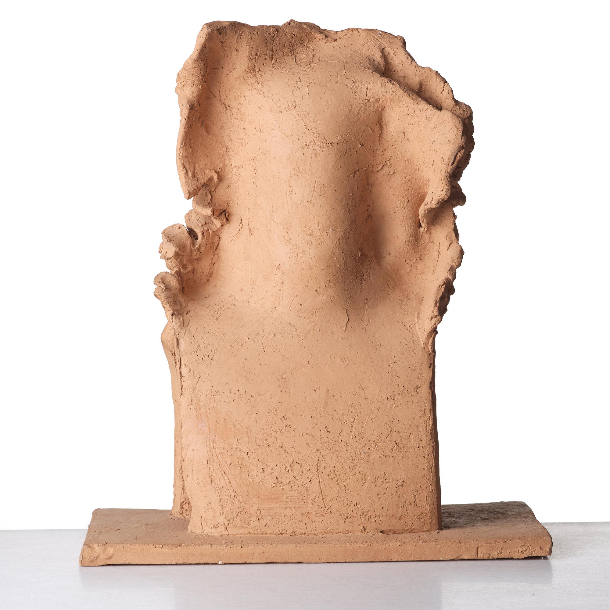 Hertha Hillfon, a terracotta sculpture, Sweden, provenance Hertha Hillfon.