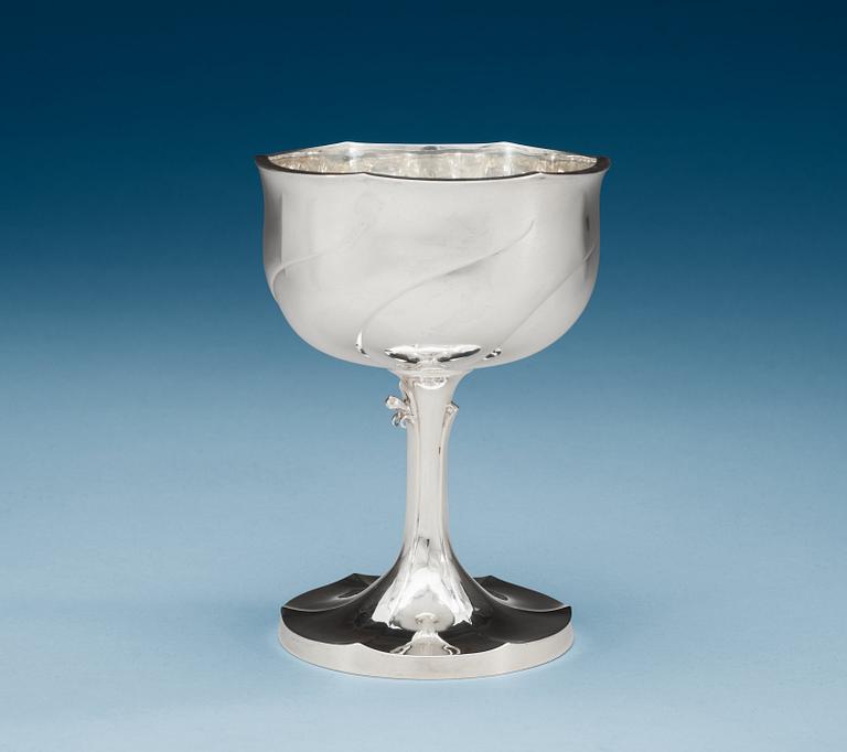 A Gunnar Cyrén sterling goblet, Gävle 1978.