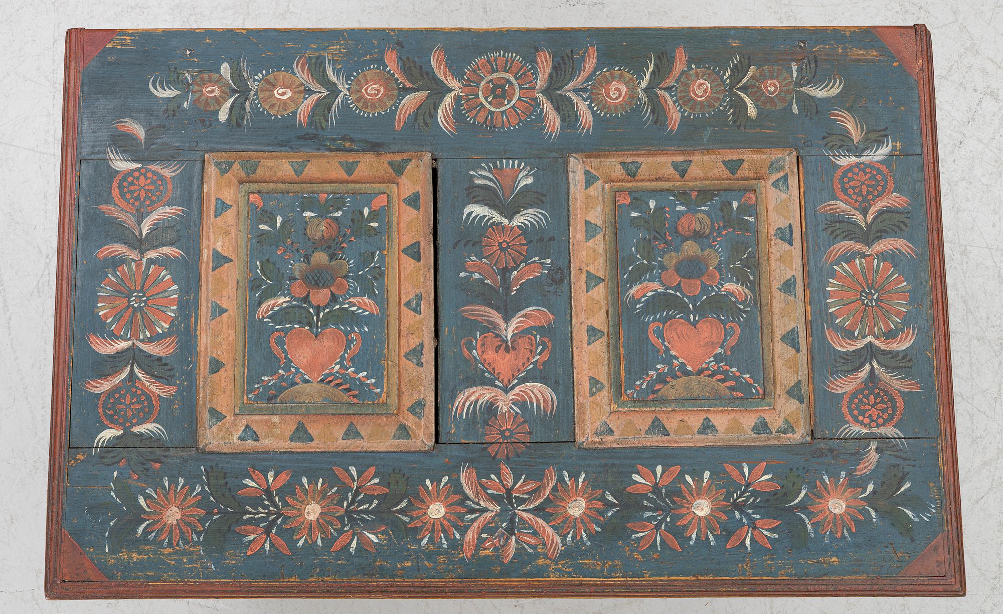 Kista, allmoge, Delsbo, Hälsingland, märkt JGOD 1846.