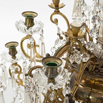 A chandelier, late 19th Century.