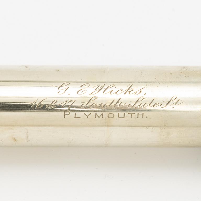 Three telescopes, English, by F Cox, Negretti & Zambra, and Hicks, 19th/20th century.