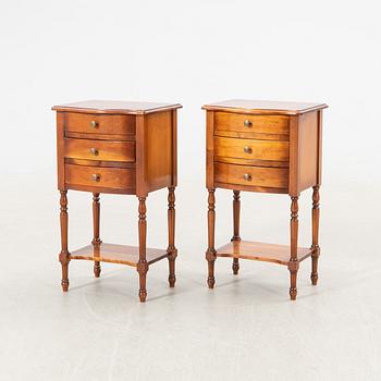 Nightstands, a pair, first half of the 20th century.