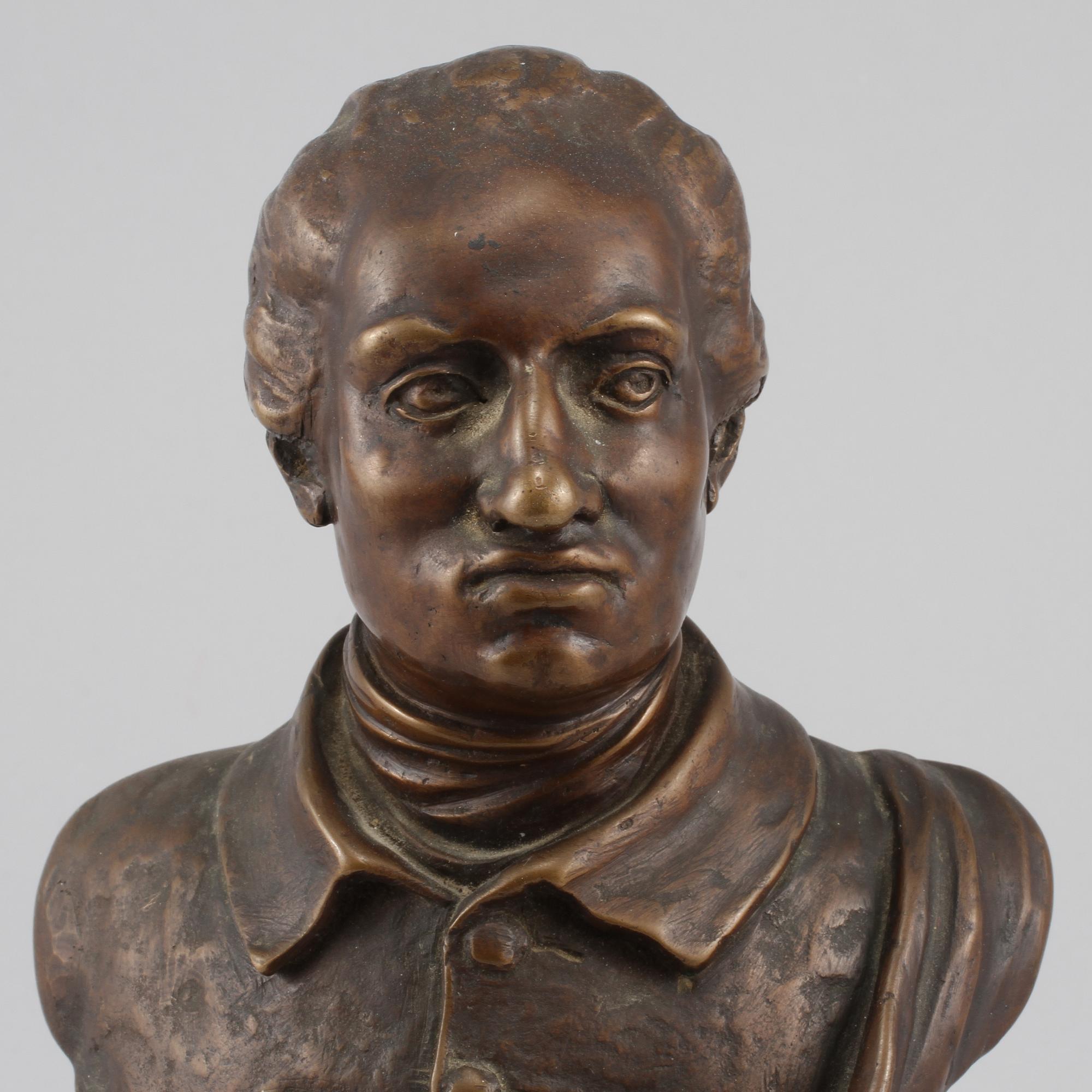 SKULPTUR, brons, monogramsignerad och daterad 1909.