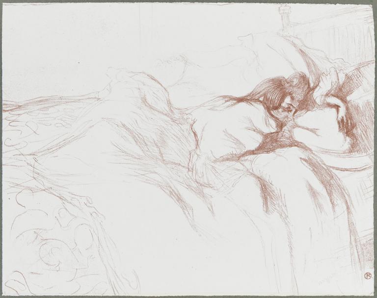 MAPP med färglitografier, 11 st, "Elles", efter Henri Toulouse-Lautrec, numrerad upplaga 1229/1250, London, 1969.