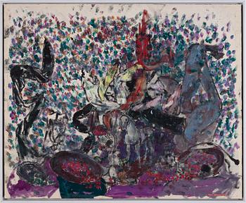 MAC HAMILTON, oil on paper laid down on panel, signed Mac Hamilton. Executed in 1987.