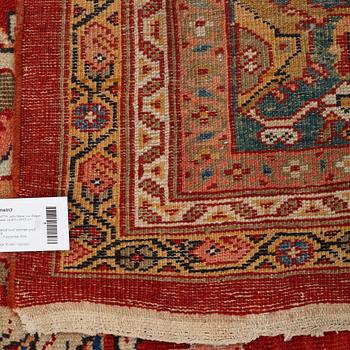 A CARPET, an antique Mahal, a so called Ziegler Mahal, ca 401 x 337,5 cm.