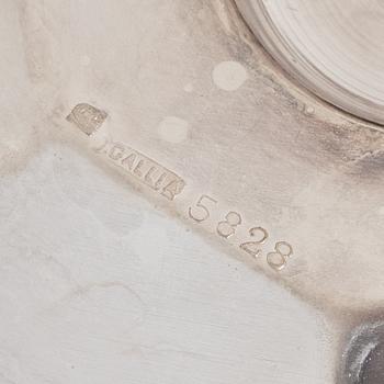 Kaffeservis, 5 delar, nysilver, Christofle Orfèvrerie Gallia, Paris, Frankrike, 1930-tal.