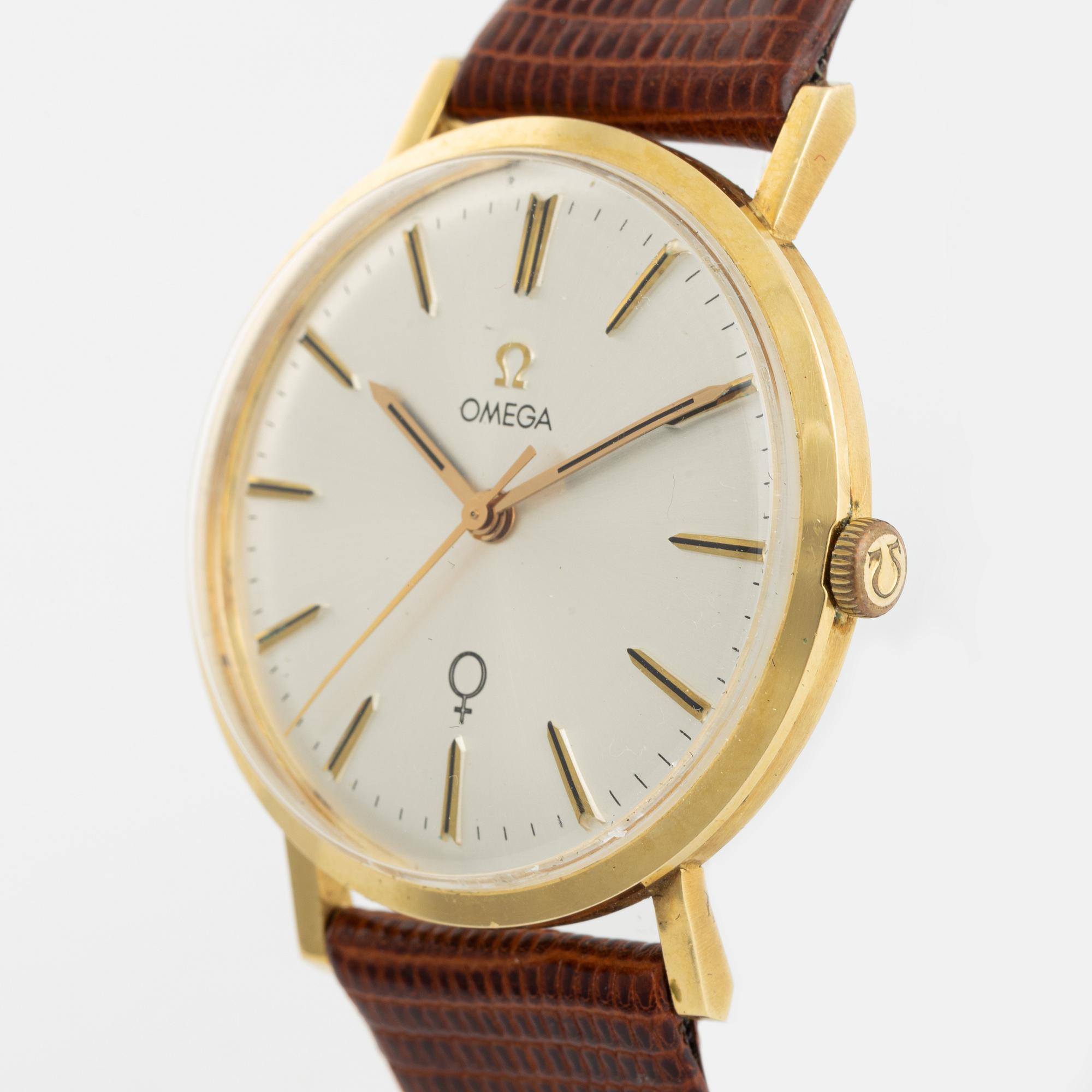 Omega, wristwatch, 34 mm.